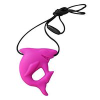 Munchables Shark Necklace - Sensory Chew Necklace (Fuchsia)