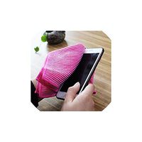 Wave Pattern Fashion Glass Mirror Wipes Cloth Microfiber Cleaning Cloth Durable Rags,Random