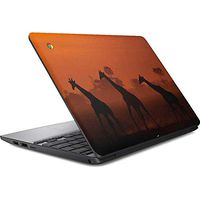 Skinit Decal Laptop Skin for Chromebook 11 G5 - Originally Designed Giraffes Silhouetted at Twilight Design