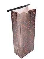 NEWPAK Premium Designer Series Bean/Burlap/Spink Ribbon Printed Paper Tin Tie Bags1LB- 4 1/4 x 2 1/2 x 10 1/2 – 250pcs (Bean)