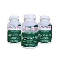Certified Organic Vadik Herbs Digestive Aid Herbal Dietary Supplement | Supports to Intestinal System, Promotes Normal Bowel Function (3 Pack)
