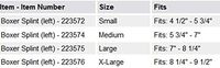 Med Spec Boxer Splint, Large Right