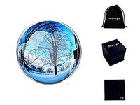 Crystal Ball 60mm/2.36" Clear K9 with Microfiber Pouch, Pocket Photo Ball, Photography Accessory