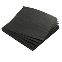 Exquisite 50 Pack of Beverage Paper Napkins The 2 Ply Party Napkins are Highly Absorbent of Vibrant Colors - Black Napkins
