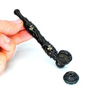 You Deserve to Have - Creatively Uniquely Designed electroplated Alloy Portable Mini herb Tools (Hyun Black)