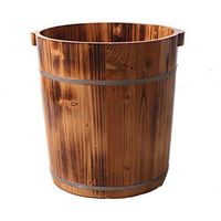 Footbath，Wooden Barrel, Foot Basin Wooden Bucket，Foot Spa Wooden Tub，Foot Tub for Soaking Feet，Thicken Wooden Tub，Household Foot Bath Barrel (Size : 40cm)