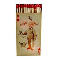World Buyers Decorative Matches, Set of 2 Matchboxes, Skulls and Aces