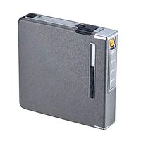 Cigarette Case Dispenser,New 20 Sticks Smoke Case Dispenser with Built in Torch Lighter-Windproof-No Butane-Ideal Lighter for Indoor and Outdoor Activities (Gray)