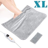 Blusmart XL Heating Pad, Ultra Soft Fast-Heating Pad w/Precise Temperature Control & Auto Shut-Off Design, Effectively Relieves Neck, Shoulder, Back, Wrist, Leg Pain - 16"×24"