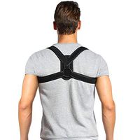 Riuty Posture Corrector Brace, Adjustable Upper Back Brace Upper Back Shoulder Forward Head Neck Aid Clavicle Support Straightener, Improve and Fix Poor Posture for Women Men(L(35''-48'' Chest))