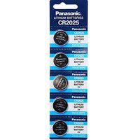 Panasonic CR2025 3V Lithium Battery 1PACK X (5PCS) =5 Single Use Batteries