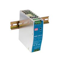 Single Output Industrial DIN Rail Power Supply, 24 Volts 5 Amps 120 Watts