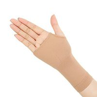 Copper Wrist Support Medical Grade Compression Recovery Wrist Sleeves Brace Guaranteed Recovery from Pain, Sprains, Carpal Tunnel, Bursitis, Tendonitis, Arthritis (Nude, S/M)