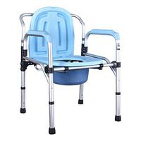 G-LXYZBQSHYP Folding Commode Chair and Toilet Surround Lightweight Sturdy Simple Bathroom Support for Elderly Seniors, Disabled, Handicapped, Grandparents