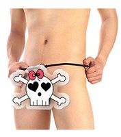 Mens Underwear, Sexy Hot See Through G-String T-Back Underwear Novelity Pouch Thong (Black, Free Size)