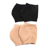 ROSENICE Heel Socks Protection Cushion Sleeve Therapy Wraps Shock Absorbing Sleeve Heel Cushions Size S (Black)