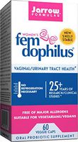 Jarrow Formulas Shelf-Stable Fem-Dophilus, 1 Billion Organisms Per Capsule, Supports Vaginal and Urinary Tract Health, 60 Capsules