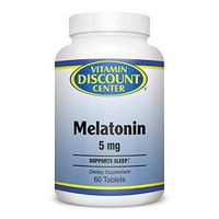 Vitamin Discount Center Melatonin 5 mg with Vitamin B6, 60 Tablets