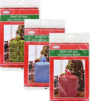 Giant Gift Bags 36 x 44 (Set of 3) - Christmas Holiday Extra Large Oversize Cellophane Bags (Extra Large (4-Pack))