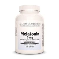 Melatonin Remedys Nutrition Vegan MEGA Strength 3 mg per Capsule/ 180 mg per Bottle Vcaps