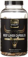 Beef Liver Capsules by Bold Vitality - Grass Fed and Grass Finished - 240 desiccated Liver Pills