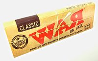 WAR on Hate by RAW Unbleached 1 1/4 Cigarette Rolling Papers 6 Pack