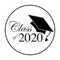 HotSaleStore Sticker Seals 48 Class of 2020. Envelope Seals Labels Stickers 1.2" Round