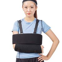 Adjustable Medical Arm Sling Shoulder Immobilizer Rotator Cuff Wrist Elbow Forearm Support Brace Strap-Soft Comfortable Padd Support for Broken,Fractured Bones,Sprain,Strains(S)