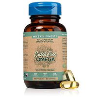 Wiley’s Finest Catchfree TM Omega, Full Spectrum Omega-3 Softgel, 725mg of Fish- Free Omega-3 Vegan Dietary Supplement with 500mg of DHA, NSF Non-GMO Certified, 2 per Day, 1 mo. Supply