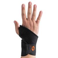 OrthoStep Black Supportive, Adjustable, and Breathable Wrist Brace