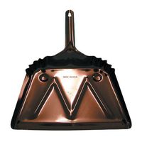 Magnolia Brush 6 12-Inch Metal Dust Pan with Black Edge (12 per Case)