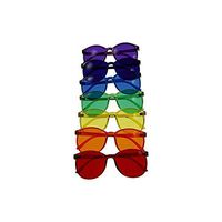Color Therapy Glasses Round Style Set of 7 Colors [Also Available in Set of 9]