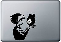 Howl's Moving Castle Howl with Calcifer Sticker Decal Car Window Wall Macbook Notebook Laptop Sticker Decal