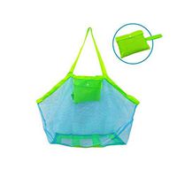 Xisheep Easter Day Home Décor ， Storage Bullets Large Mesh Tote Bag Clothes Toys Carry All Sand Away Beach Bag Housekeeping Organizers - Green