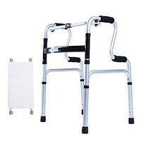 HAMIMI Old Walker + Sitting Bath Board Walker No Wheel Old Aluminum Alloy Disabled Walker Mobility Wheelchai