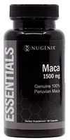 Nugenix Essentials Maca Root Powder Capsules - 1500mg Genuine 100% Peruvian Maca Extract - Supports Increased Energy, Performance, and Vitality for Men and Women