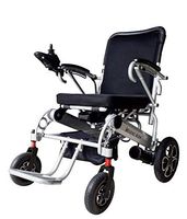 Innuovo Foldable Electric Power Wheelchair, Heavy Duty, Adjustable Speed for Outdoors or Indoors, Tall Backrest, Wide Seat, Fits any Car Trunk, Safe for Air Travel, Cover Bag Included, W5521 Silver