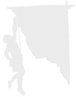 hBARSCI Rock Climbing Vinyl Decal - 5 Inches - for Cars, Trucks, Windows, Laptops, Tablets, Outdoor-Grade 2.5mil Thick Vinyl - White