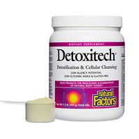 Natural Factors, Detoxitech Detoxification and Cellular Cleanse, Digestive Aid Drink Mix, Gluten Free, 1.3 lbs (15 servings)