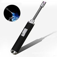 BlueStraw Candle Lighter, USB Charging Electric Arc Lighter with 360°Flexible Rotation Long Neck, No Spark Safe Electric Lighters for Camping Candle Cigar BBQ Kitchen