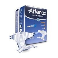 60083100 Adult Incontinent Brief AttendsBariatric Tab Closure 3X-Large Disposable Heavy Absorbency