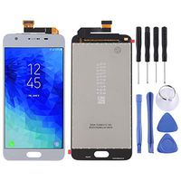 Phone case Phone Cover LCD Screen and Digitizer Full Assembly for Galaxy J3 (2018) / J337(Black) (Color : Grey)