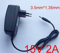Fincos 1PCS 15V2A AC 100V-240V Converter Adapter DC 15V 2A 2000mA Power Supply EU Plug 3.5mm x 1.35mm - (Plug Type: EU Plug)