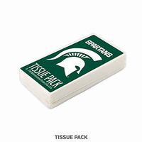 Worthy Promo NCAA Michigan State Spartans Tissue Packs 10-Pack, 100 Tissues. 3-Ply, White, Unscented. Officially Licensed. Gifts for Men, Women. Stocking Stuffers.