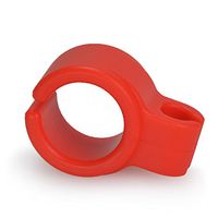 Cigarette Holder Ring- Hands Free Cigarette Holder Ring to Protect Your Finger Turn Yellow for Console Gamers, Musicians and Drivers, Silicone Smoke Hand Rack for Smokers (1pc Red)