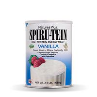 NaturesPlus SPIRU-TEIN Shake - Vanilla - 2.4 lbs, Spirulina Protein Powder - Plant Based Meal Replacement, Vitamins & Minerals For Energy - Vegetarian, Gluten-Free - 32 Servings