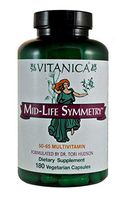 Vitanica - Mid-Life Symmetry, 50-65 High Potency Multivitamin and Mineral, Vegan, 180 Capsules
