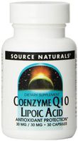 Source Naturals Coenzyme Q10, Lipoic Acid - Antioxidant Protection, Dietary Supplement That Supports Heart Health & Healthy Gums - 30 Capsules