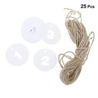 Toyvian Number Gift Tags Party Favors Tags Gift Name Tag Blank Cards for Wedding Party Favors