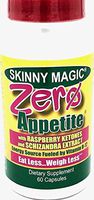 Zero Appetite® Weight Loss Pills - Appetite Control - Weight Loss - Increased Energy - 60 Capsules